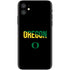 University of Oregon Split on Black iPhone 11 Skin
