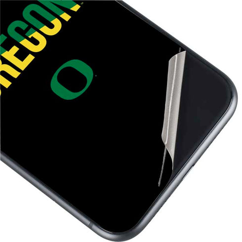 University of Oregon Split on Black iPhone 11 Skin