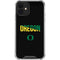 University of Oregon Split on Black iPhone 12 Clear Case