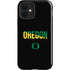 University of Oregon Split on Black iPhone 12 Impact Case