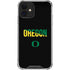 University of Oregon Split on Black iPhone 12 Mini Clear Case