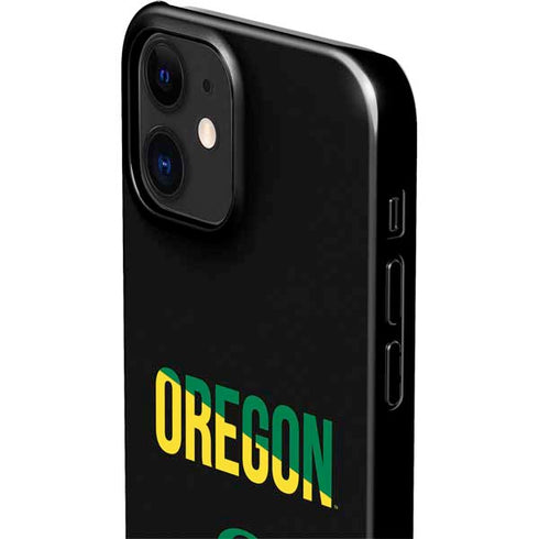 University of Oregon Split on Black iPhone 12 Mini Lite Case