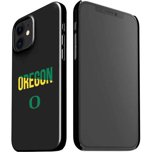 University of Oregon Split on Black iPhone 12 Mini Lite Case