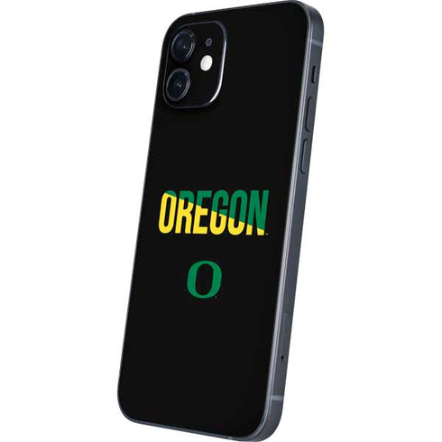University of Oregon Split on Black iPhone 12 Mini Skin