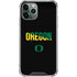 University of Oregon Split on Black iPhone 12 Pro Max Clear Case