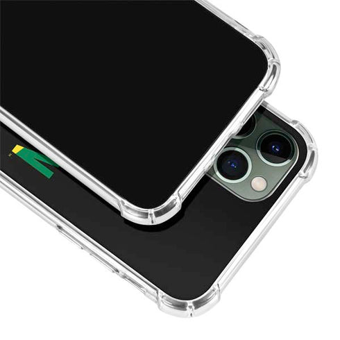 University of Oregon Split on Black iPhone 12 Pro Max Clear Case