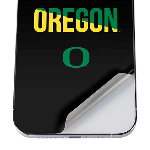 University of Oregon Split on Black iPhone 12 Pro Max Skin