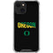 University of Oregon Split on Black iPhone 13 Mini Clear Case