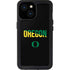 University of Oregon Split on Black iPhone 13 Mini Waterproof Case