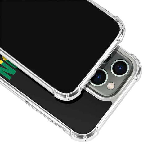 University of Oregon Split on Black iPhone 13 Pro Clear Case