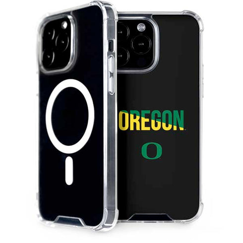 University of Oregon Split on Black iPhone 13 Pro Max MagSafe Case