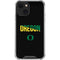 University of Oregon Split on Black iPhone 14 Clear Case