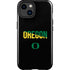 University of Oregon Split on Black iPhone 14 Plus Impact Case