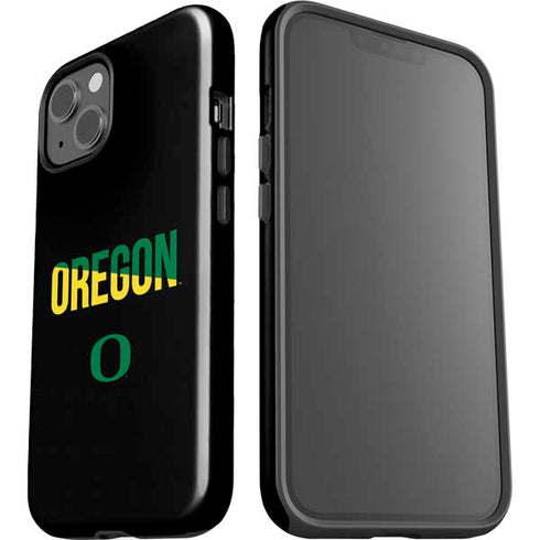 University of Oregon Split on Black iPhone 14 Impact Case