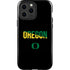University of Oregon Split on Black iPhone 15 Pro Max Impact Case