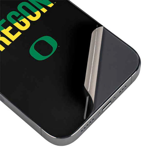 University of Oregon Split on Black iPhone 14 Pro Max Skin