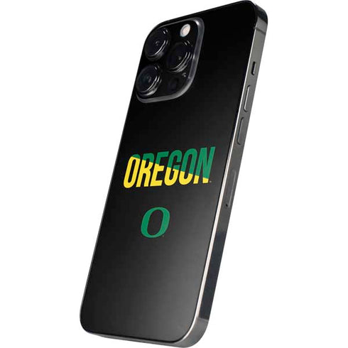 University of Oregon Split on Black iPhone 14 Pro Skin