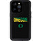 University of Oregon Split on Black iPhone 14 Pro Waterproof Case