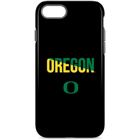University of Oregon Split on Black iPhone 7 Pro Case
