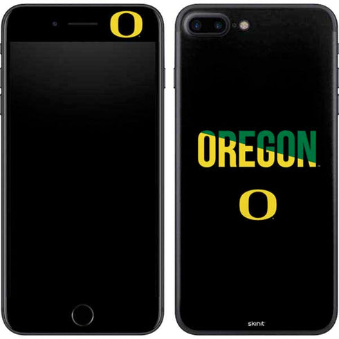 University of Oregon Split on Black iPhone 8 Plus Skin