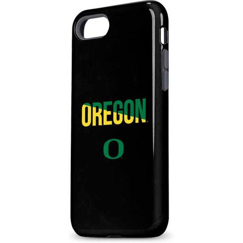 University of Oregon Split on Black iPhone 8 Pro Case