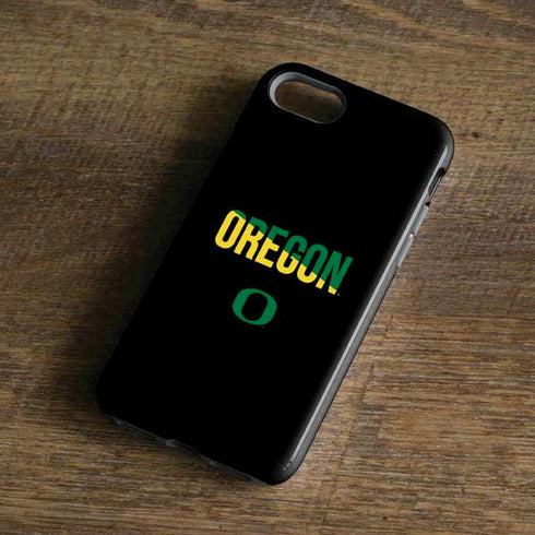 University of Oregon Split on Black iPhone 8 Pro Case