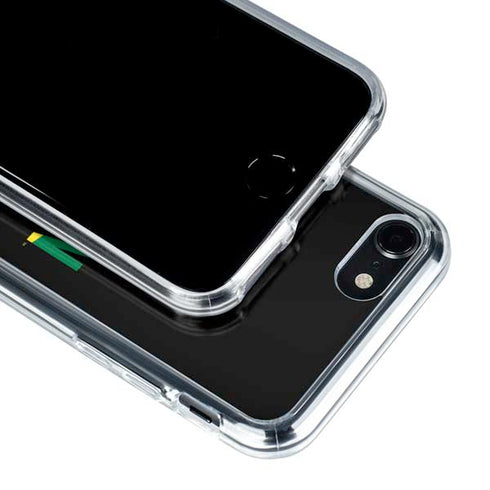 University of Oregon Split on Black iPhone SE (2nd & 3rd Gen) Clear Case