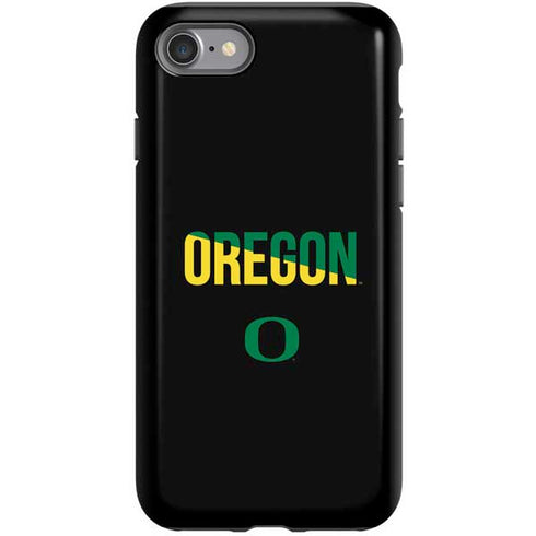 University of Oregon Split on Black iPhone SE (2nd & 3rd Gen) Pro Case