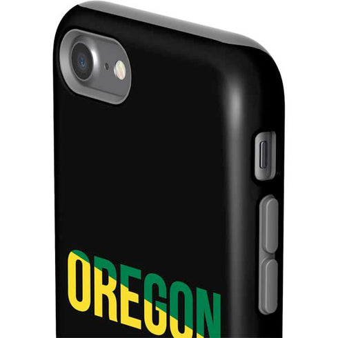 University of Oregon Split on Black iPhone SE (2nd & 3rd Gen) Pro Case