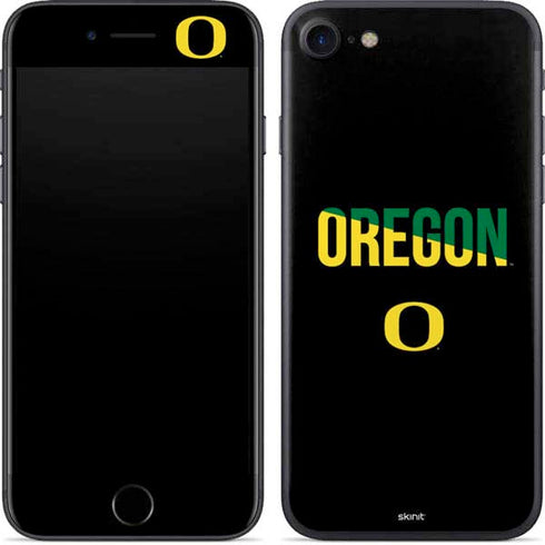University of Oregon Split on Black iPhone SE (2nd & 3rd Gen) Skin