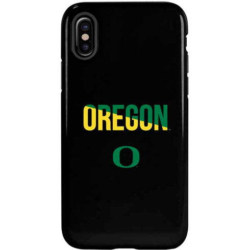 University of Oregon Split on Black iPhone X Pro Case