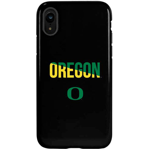 University of Oregon Split on Black iPhone XR Pro Case