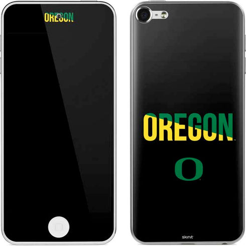 University of Oregon Split on Black Apple iPod Skin