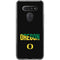 University of Oregon Split on Black LG K51/Q51 Clear Case