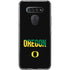 University of Oregon Split on Black LG K51/Q51 Clear Case
