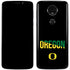 University of Oregon Split on Black Moto E5 Plus Skin