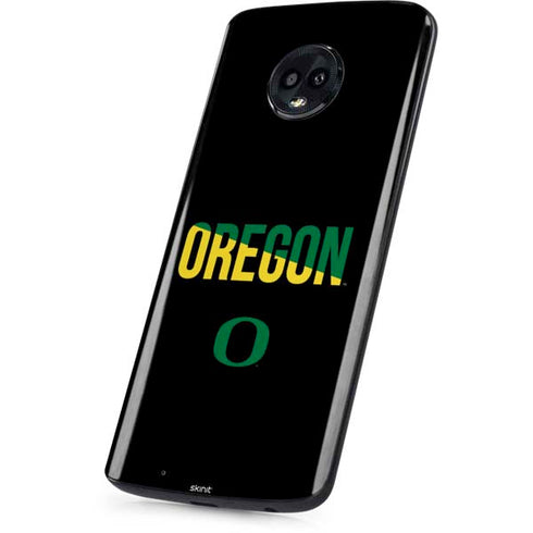 University of Oregon Split on Black Moto G6 Skin