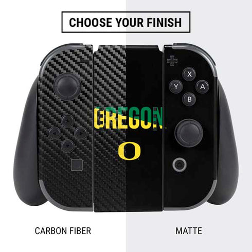 University of Oregon Split on Black Nintendo Switch Bundle Skin