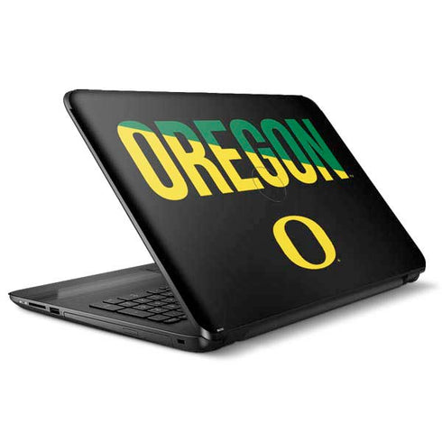 University of Oregon Split on Black HP Notebook Skin
