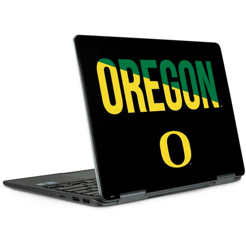 University of Oregon Split on Black Notebook 9 Pro 13in (2017) Skin