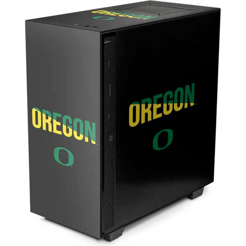 University of Oregon Split on Black NZXT H510 Compact ATX Mid-Tower Case Skin