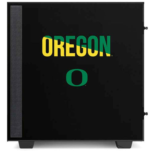 University of Oregon Split on Black NZXT H510 Compact ATX Mid-Tower Case Skin