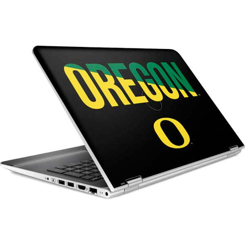University of Oregon Split on Black HP Pavilion Skin