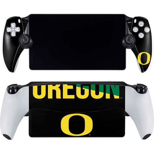 University of Oregon Split on Black PlayStation Portal Remote Player Skin