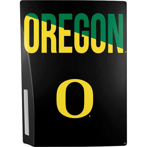University of Oregon Split on Black PS5 Console Skin