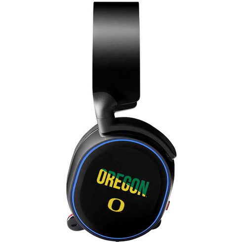 University of Oregon Split on Black SteelSeries Arctis 5 Skin