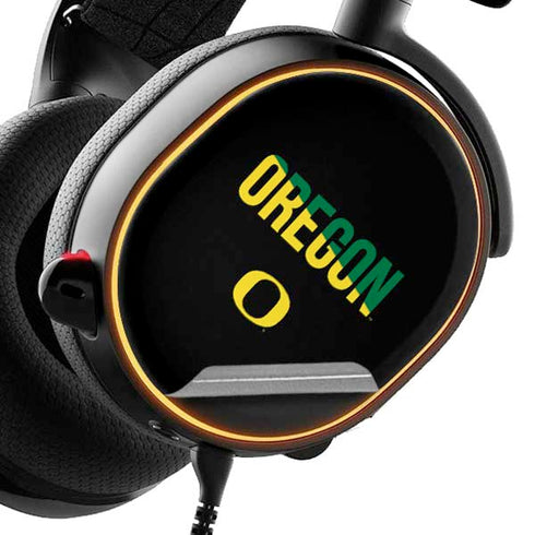 University of Oregon Split on Black SteelSeries Arctis 5 Skin