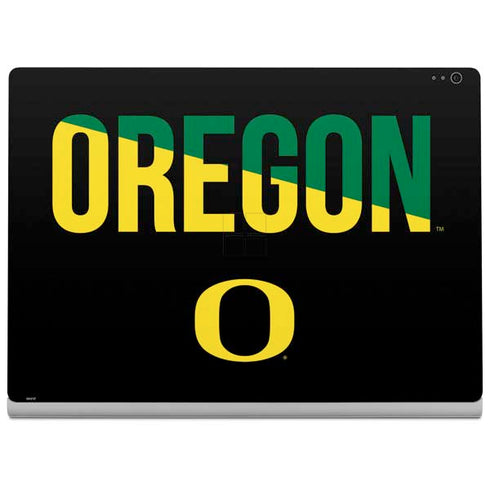 University of Oregon Split on Black Surface Book 2 13.5in Skin