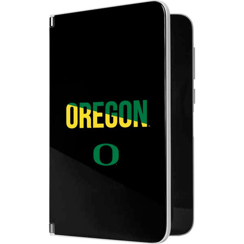 University of Oregon Split on Black Surface Duo Skin