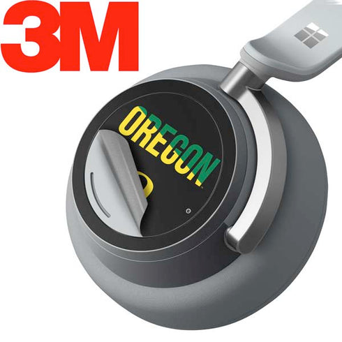 University of Oregon Split on Black Surface Headphones Skin